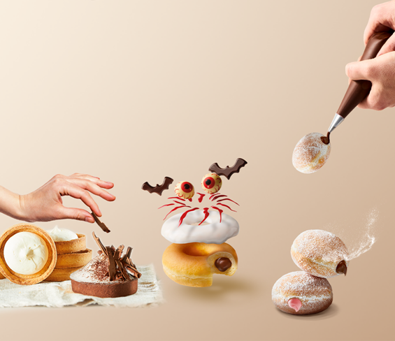 Creëer je eigen taartjes, donuts en mini-beignets