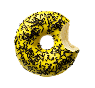 Donut BANANA DARK SPRINKLES